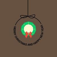 Merry Christmas Beautiful Card Background vector