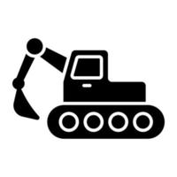 Creative design icon of excavator vector