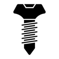 icono de diseño único de tornillo vector