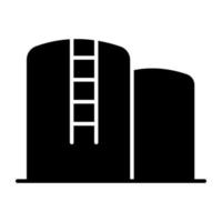 Editable design icon of oil tank vector