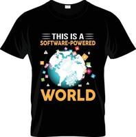 diseño de camisetas de desarrollador de software, eslogan de camiseta de desarrollador de software y diseño de ropa, tipografía de desarrollador de software, vector de desarrollador de software, ilustración de desarrollador de software