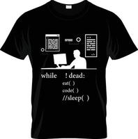 diseño de camisetas de desarrollador de software, eslogan de camiseta de desarrollador de software y diseño de ropa, tipografía de desarrollador de software, vector de desarrollador de software, ilustración de desarrollador de software