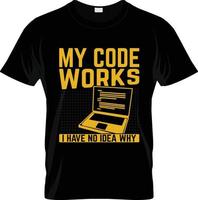 diseño de camisetas de desarrollador de software, eslogan de camiseta de desarrollador de software y diseño de ropa, tipografía de desarrollador de software, vector de desarrollador de software, ilustración de desarrollador de software