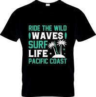 Surfing t-shirt design, Surfing t-shirt slogan and apparel design, Surfing typography, Surfing vector, Surfing illustration vector