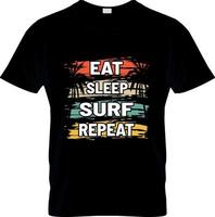 diseño de camisetas de surf, eslogan de camisetas de surf y diseño de ropa, tipografía de surf, vector de surf, ilustración de surf