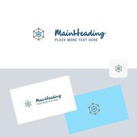 Code vector logotype with business card template Elegant corporate identity Vector