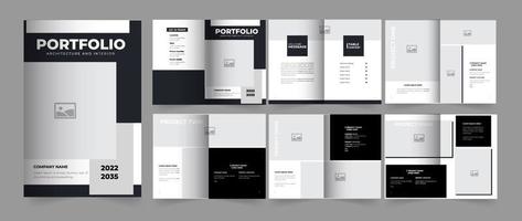 Architecture and Interior Portfolio for your company and business vector