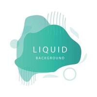 Abstract Liquid Logo Shape. Water Paint Design, Abstract Modern Element Vector. Colored Gradient.Illustration Banner Abstract Gradient Liquid Shape vector