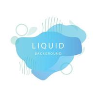 Abstract Liquid Logo Shape. Water Paint Design, Abstract Modern Element Vector. Colored Gradient.Illustration Banner Abstract Gradient Liquid Shape vector