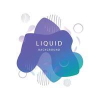 Abstract Liquid Logo Shape. Water Paint Design, Abstract Modern Element Vector. Colored Gradient.Illustration Banner Abstract Gradient Liquid Shape vector