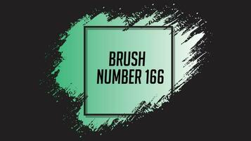 Ink brush stroke gradient green color grunge texture background vector