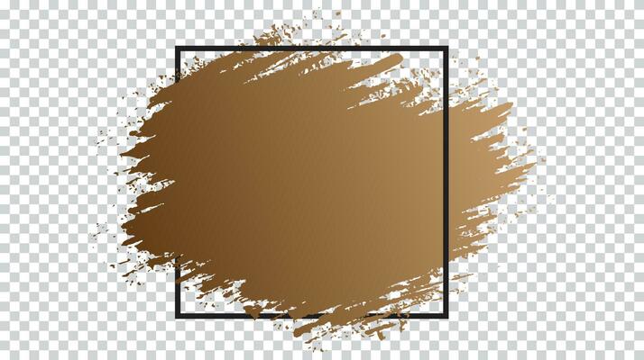 Gradient wheat color ink brush stroke