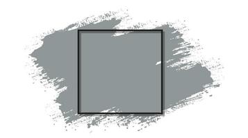 Decorative gray color brush stroke vector design