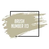 Modern Grunge wheat color Brushstroke vector