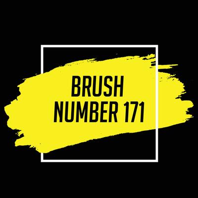 Yellow color brush stroke design