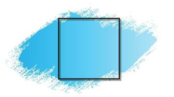 Gradient blue color brush background vector