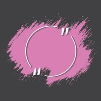 diseño de vector de trazo de pincel de color rosa decorativo