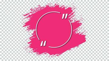 Grunge brush stroke pink color banner template vector