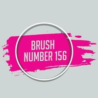 Pink color brush stroke design vector