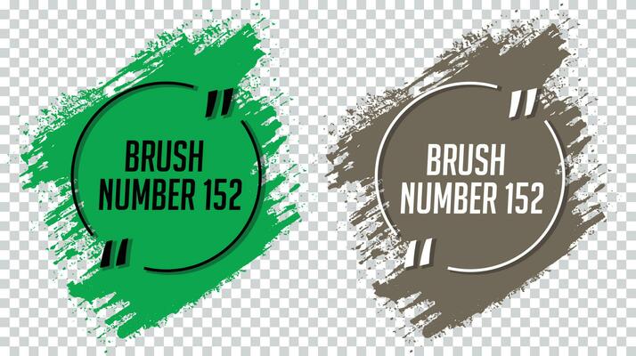 Modern green and wheat color abstract brush illustration