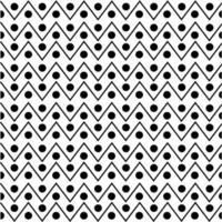 Black waves and dots pattern on white background vector