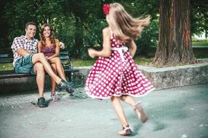 Happy Family In The Park photo