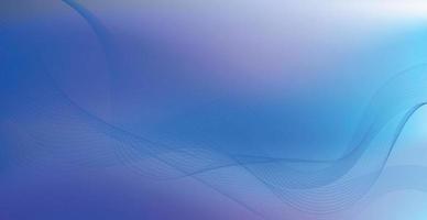 Panoramic blue purple light abstract stylish multi background with wavy lines - Vector