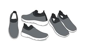 shoe illustration vector