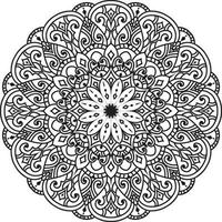 mandala blanco y negro pro vector