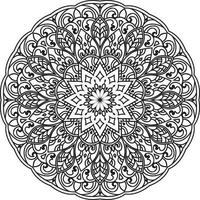 Circular Flower Mandala Free Vector