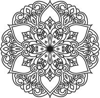 Circular Flower Mandala Free Vector