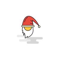 Flat Santa clause Icon Vector