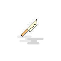 Flat Knife Icon Vector