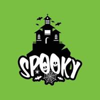 Spooky fun with typography design vector