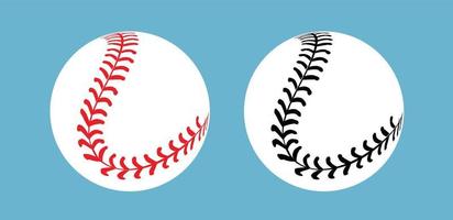 puntadas de béisbol en un fondo blanco, diseño vectorial vector