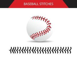 Baseball  Stitches  on a white background , vector design