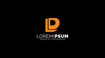 LD, DL, L, D Letters Logo design Abstract Monogram vector