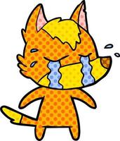 Vector fox character in cartoon style