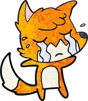 Vector fox character in cartoon style
