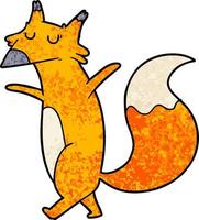 Vector fox character in cartoon style