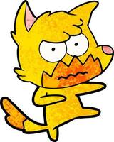 Vector fox character in cartoon style