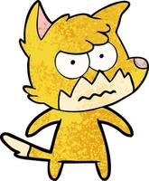 Vector fox character in cartoon style