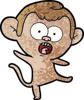 Vector monkey character in cartoon style