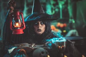 Witch With Lantern photo