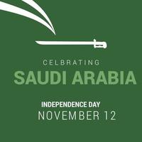 Saudia Arabia Independence day design card vector