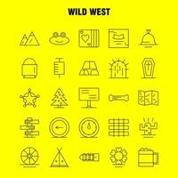 Wild West Line Icon for Web Print and Mobile UXUI Kit Such as Landscape Montana Mountain Mountains Wild Flower West Wild Pictogram Pack Vector