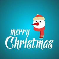 Christmas greetings card with creative design and typography vector