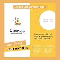 Science lab Company Brochure Template Vector Busienss Template