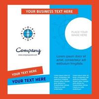 Globe Company Brochure Template Vector Busienss Template