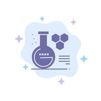 Chemistry Lab Chemistry Lab Education Blue Icon on Abstract Cloud Background vector